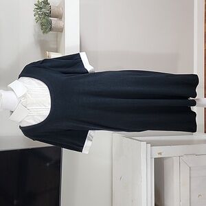 Forever 21 Preppy Collared Short Sleeve Rayon Blend Dress NEW WITH TAGS